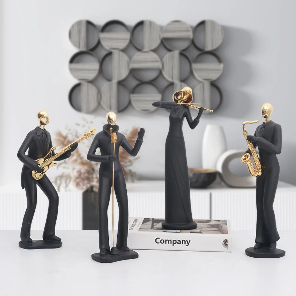Scandinavian Abstract Dancer Sculpture - Modern Home Decor