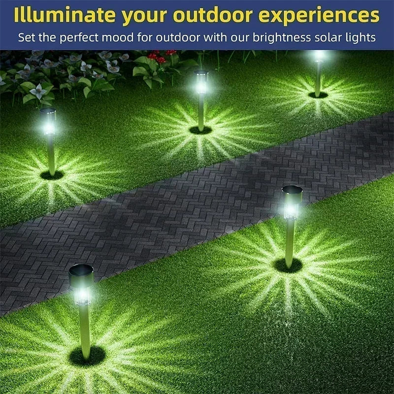 Vabena Solar Garden Lights Outdoor - Waterproof LED Landscape Pathway Lamps (10/20/30 Pcs)