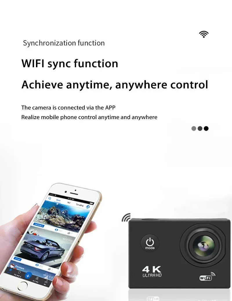 Vabena 4K Ultra HD Action Camera | Vlogging & Sports
