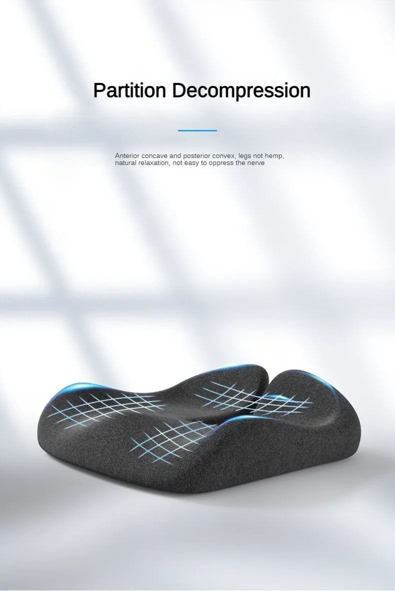 Sciatica & Tailbone Pain Relief Cushion - Office & Car Seat Comfort
