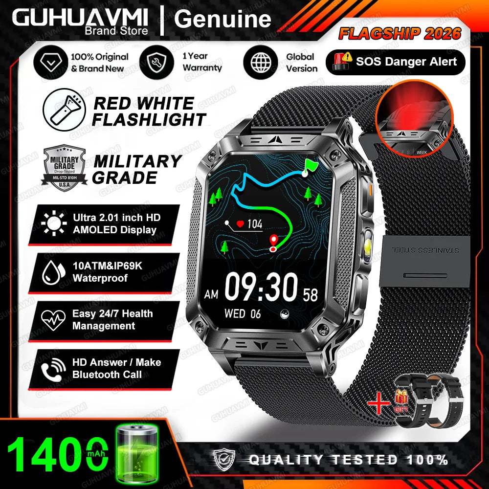 Apex Outdoor Smartwatch | GPS, Flashlight, AMOLED, 10ATM - Your Ultimate Adventure Companion
