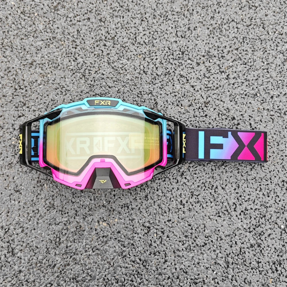 FXR Motocross Goggles HD Lens Anti-fog MX MTB Dirt Bike Eyeglasses