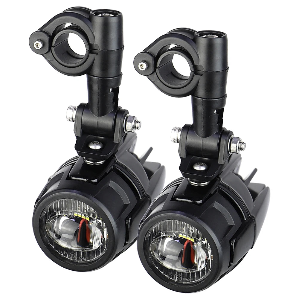 High-Performance Auxiliary LED Fog Lights for BMW R1200GS F800GS K1600 & Universal Motorcycles | 40W 6000K
