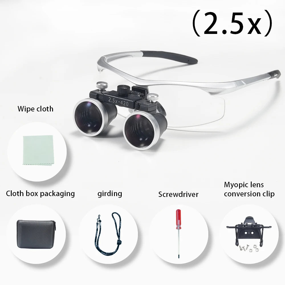 Dentistry Binocular Magnifier 2.5X/3.5X - Ultralight Dental Loupes