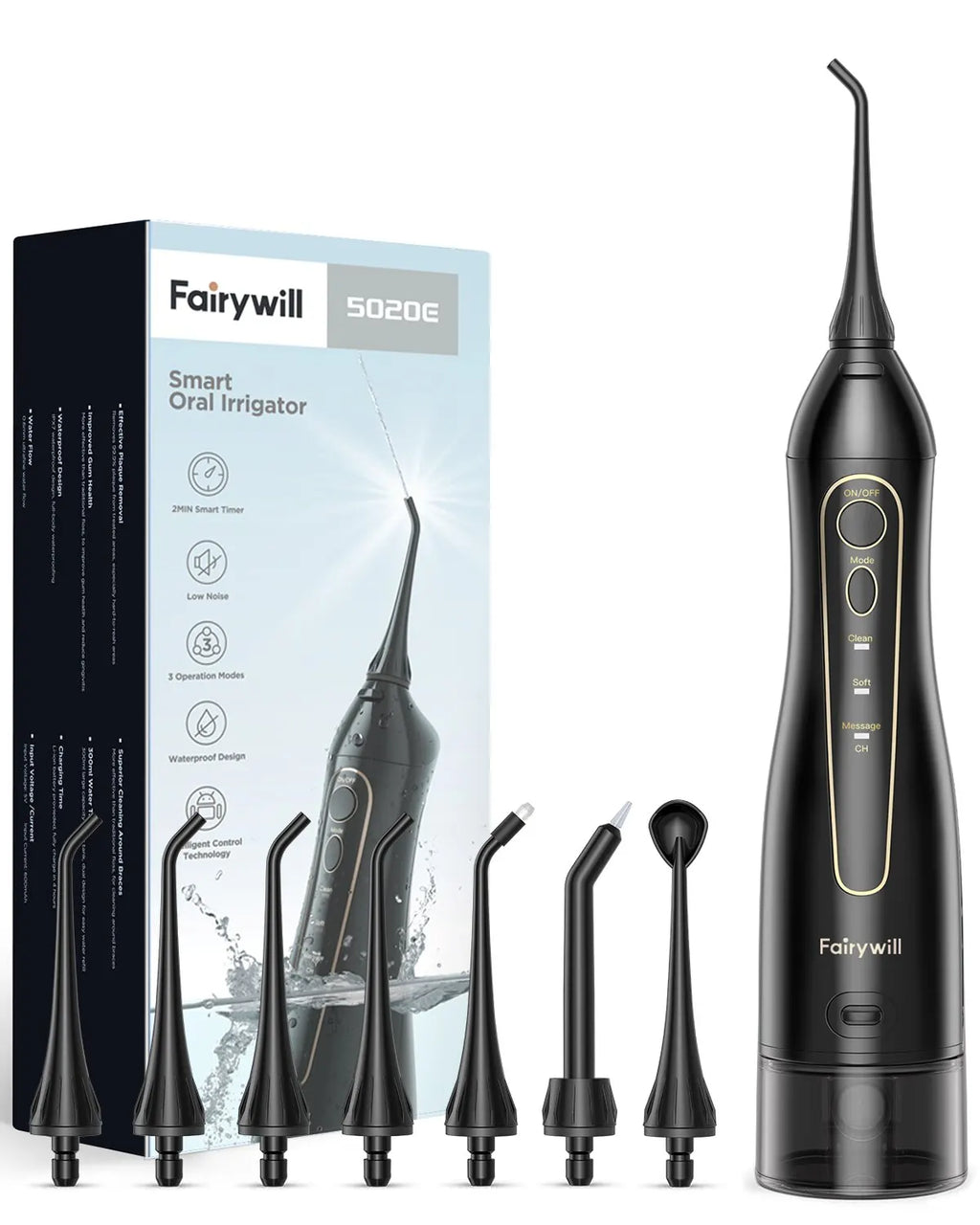 Fairywill Water Flosser - Rechargeable Portable Oral Irrigator