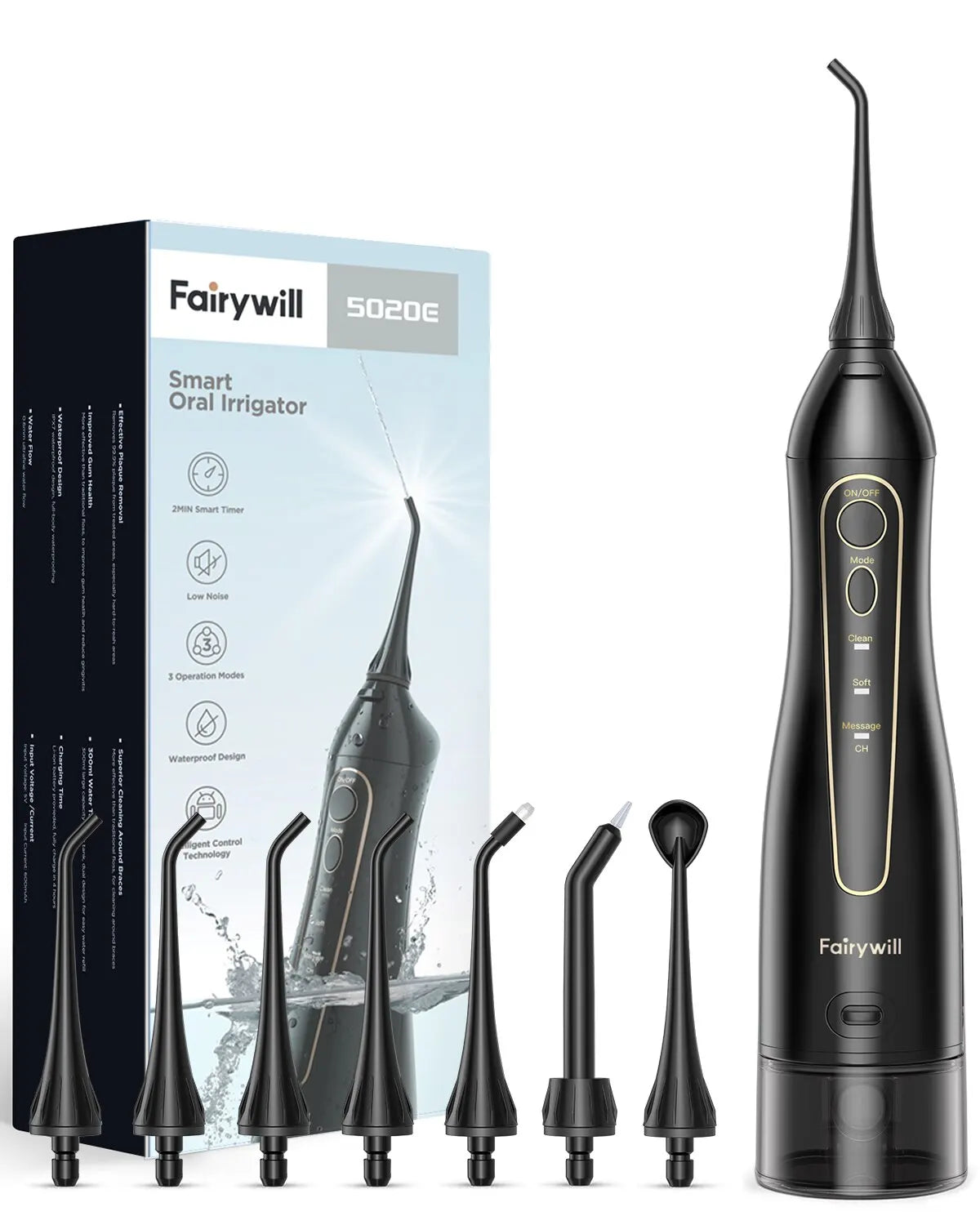 Fairywill Water Flosser - Rechargeable Portable Oral Irrigator