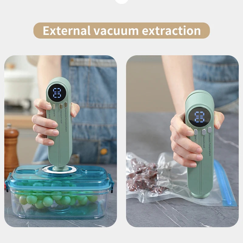 Mini Wireless Automatic Vacuum Sealer for Food Preservation | Freshness Keeper