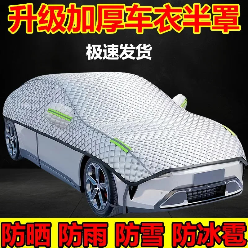 All-Season Waterproof Car Cover for Hail, Snow, Sun & Frost Protection