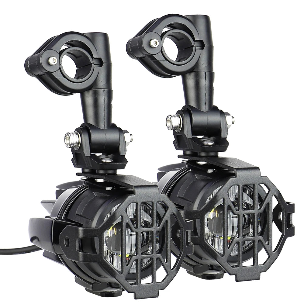 High-Performance Auxiliary LED Fog Lights for BMW R1200GS F800GS K1600 & Universal Motorcycles | 40W 6000K