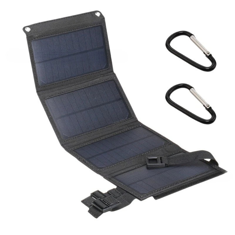 100W 4-Fold Portable Solar Panel - Fast USB Power Charger for Outdoors & Travel