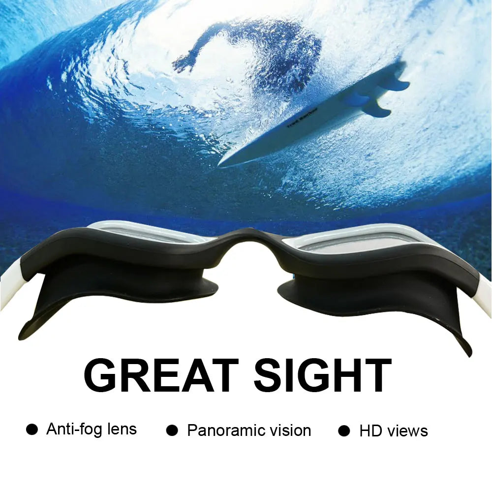 Polarized Swimming Goggles for Adults - Anti-Fog & UV Protection