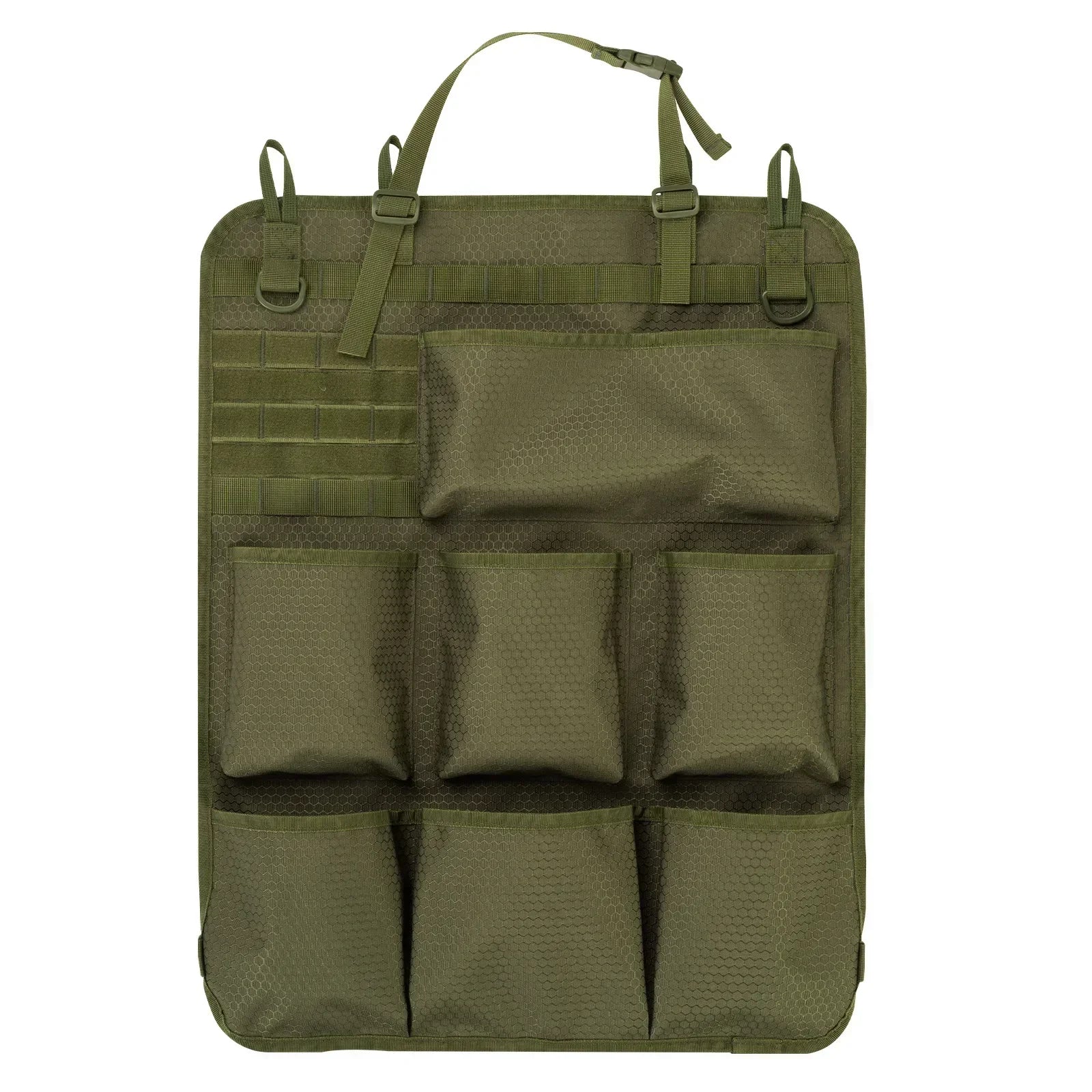 Tactical Camo Car Seat Organizer | Durable Backseat Storage Bag
