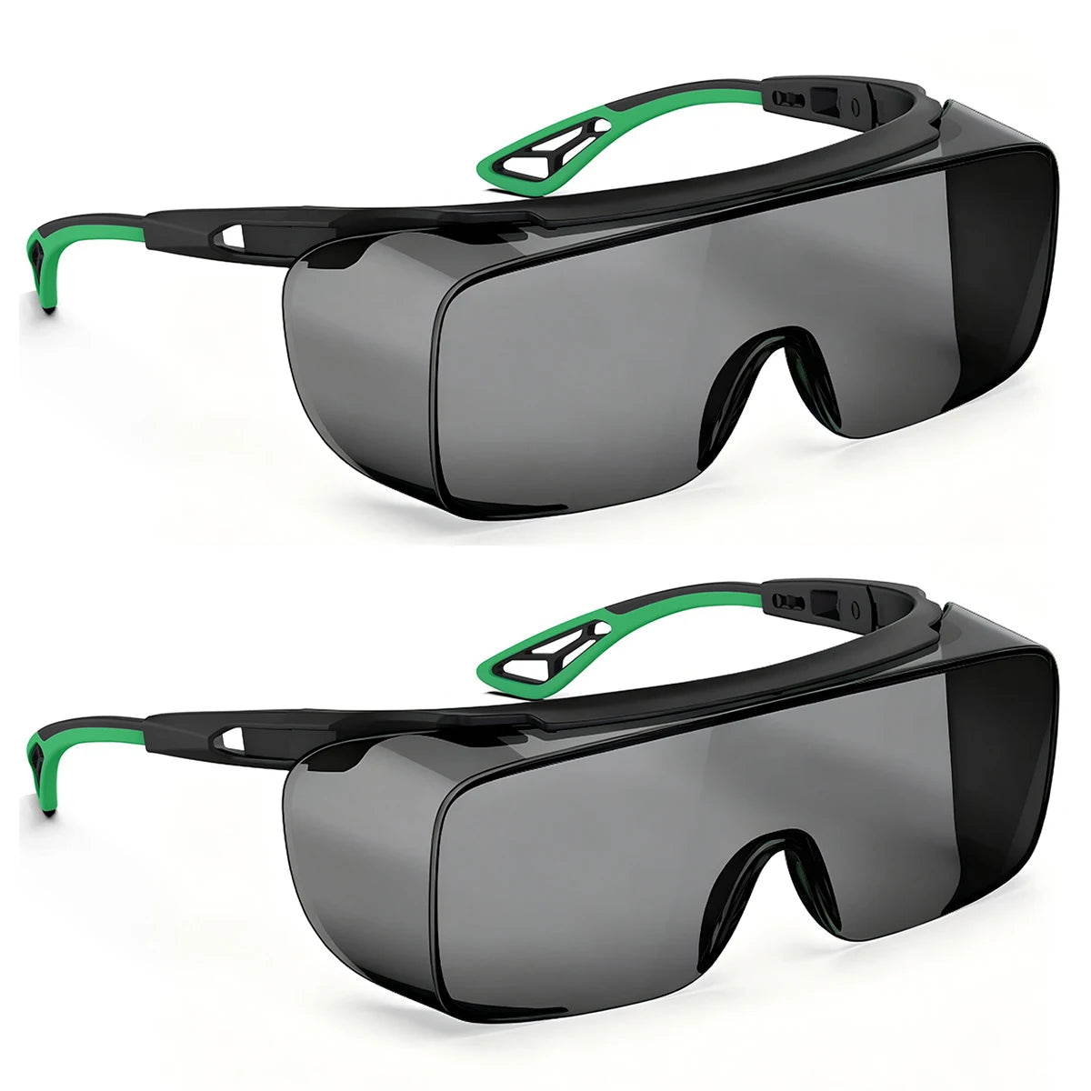 Vabena HM6 Adjustable Safety Glasses Over Glasses - ANSI Z87.1 Anti-Fog & Scratch Resistant