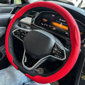 Universal Non-slip Leather Steering Wheel Cover 36-38cm