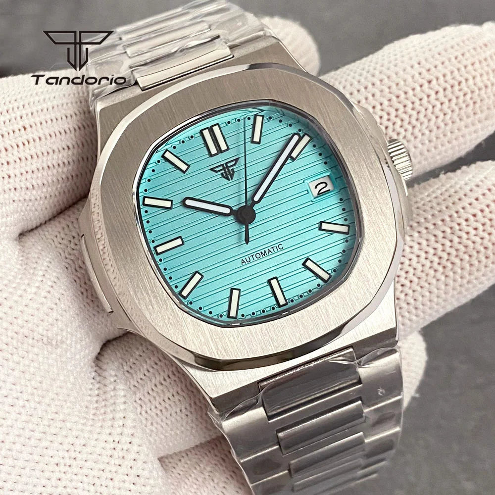 Tandorio Square Automatic Watch - Sapphire, Lume, NH35
