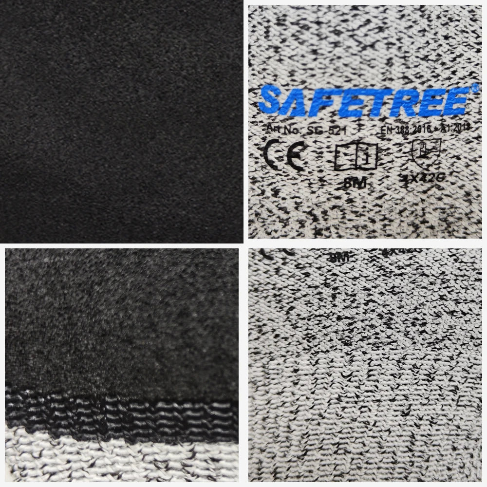 SAFETREE HPPE Nitrile Cut Resistant Work Gloves EN388 4X42C