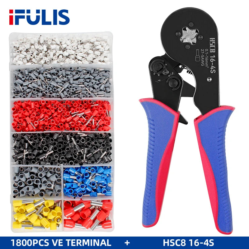 IFULIS HSC8 Precision Tubular Terminal Crimping Pliers 16mm² – Reliable Electrical Connections