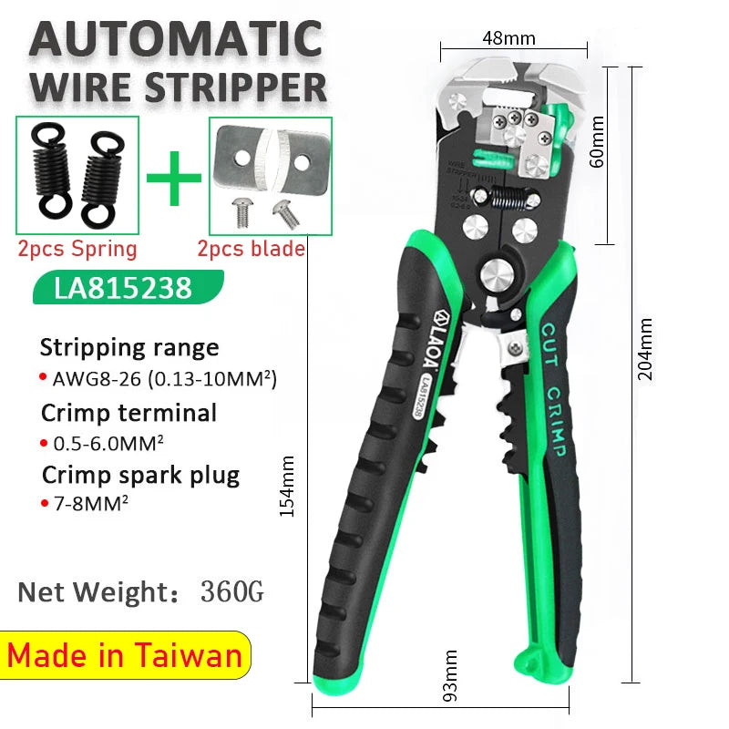 LAOA Automatic Wire Stripper Crimper Pliers - Electrician Tool