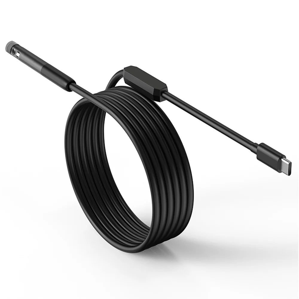 KERUI 2MP Industrial Endoscope Camera for iPhone - Single/Dual Lens Waterproof Inspection Borescope Type C