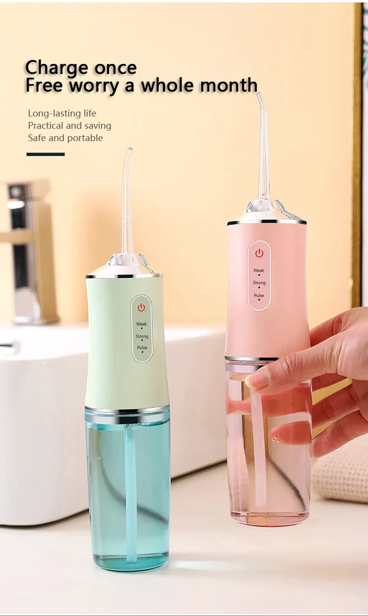 Oral Irrigator Dental Water Jet Flosser - Teeth Whitening & Cleaning Tool