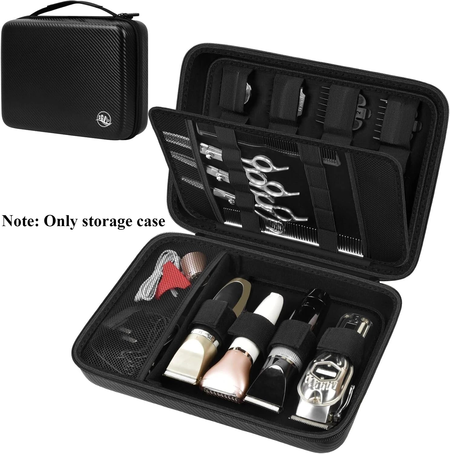 Ufree Hard Travel Case for Hair Clippers & Barber Supplies Organizer