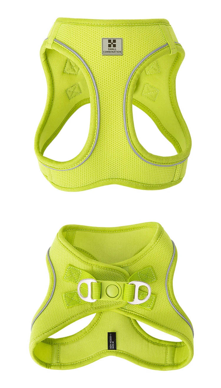 Dog Harness Leash Set - Adjustable, Reflective for Small to Medium Pets