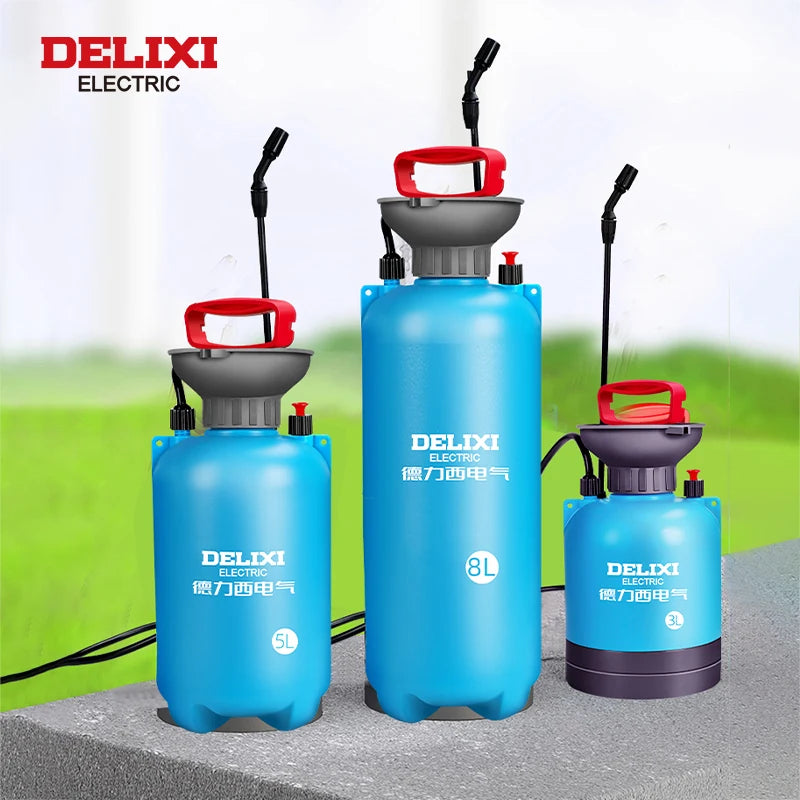 DELIXI ELECTRIC 3/5/8L Garden Sprayer - Multi-Purpose Pressure Pump for Lawn & Garden