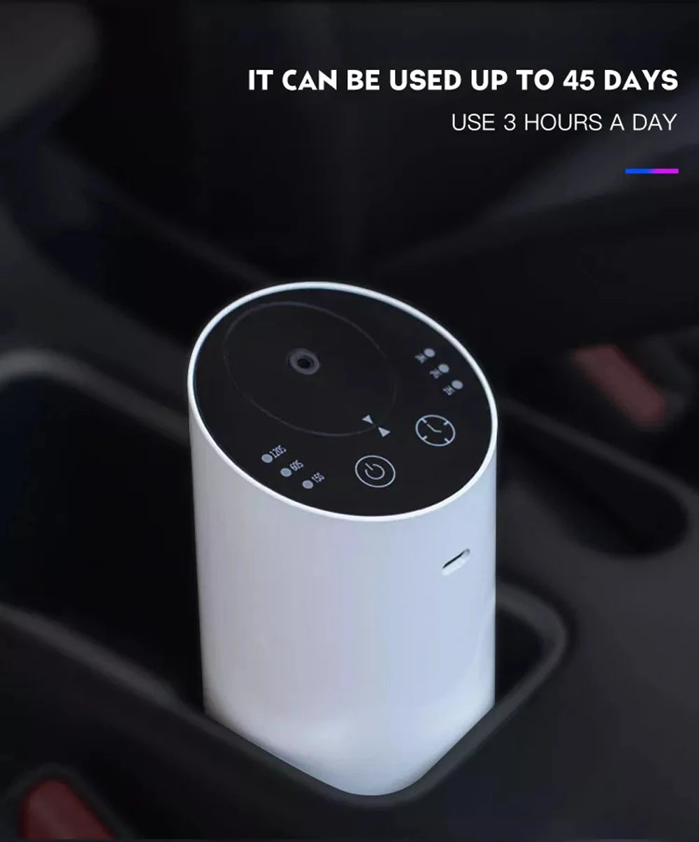 Portable Car & Home Aroma Diffuser - Rechargeable Essential Oil Machine