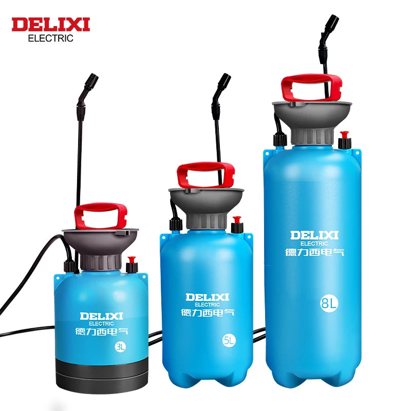 DELIXI ELECTRIC 3/5/8L Garden Sprayer - Multi-Purpose Pressure Pump for Lawn & Garden