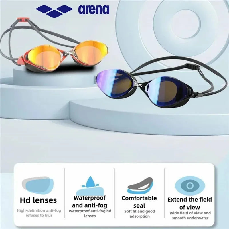 ARENA Professional Anti-Fog Swimming Goggles - UV Protection for Adults
