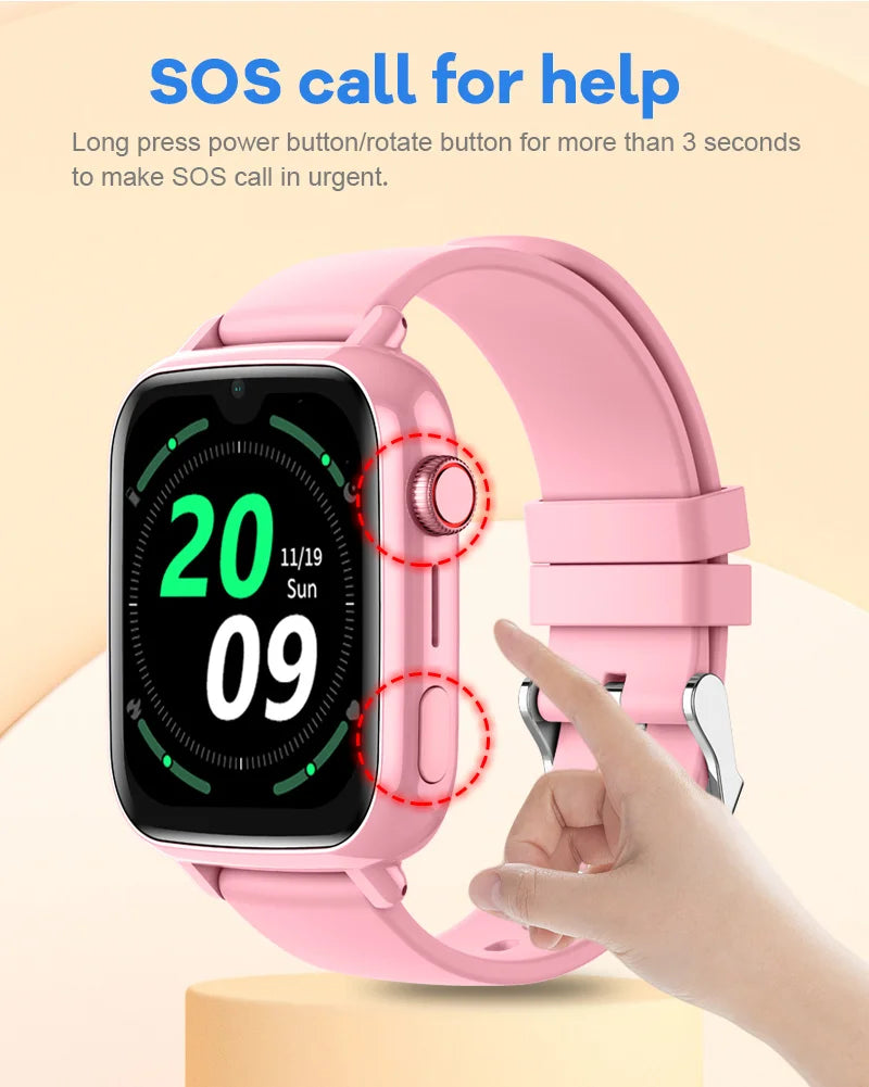 Kids 4G Smartwatch with GPS Tracker & Video Call