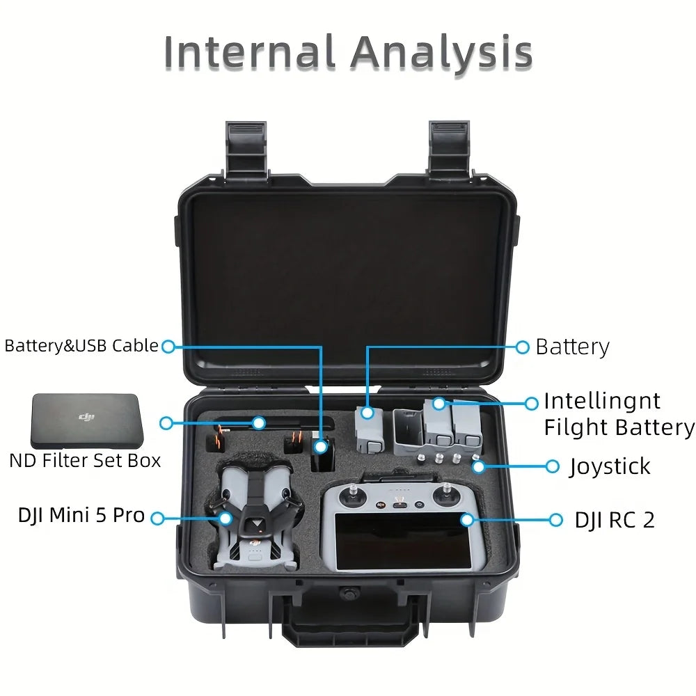 DJI 5 Pro Explosion-Proof Hard-Shell Drone Storage Case