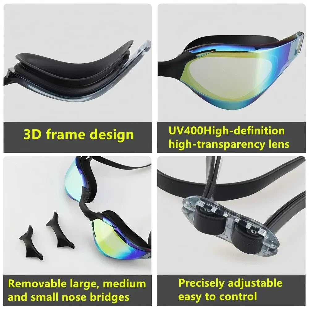 Aremd 25 Year Pro Racing Swimming Goggles - Waterproof Anti-Fog UV400