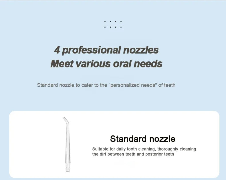 Oral Irrigator Dental Water Jet Flosser - Teeth Whitening & Cleaning Tool