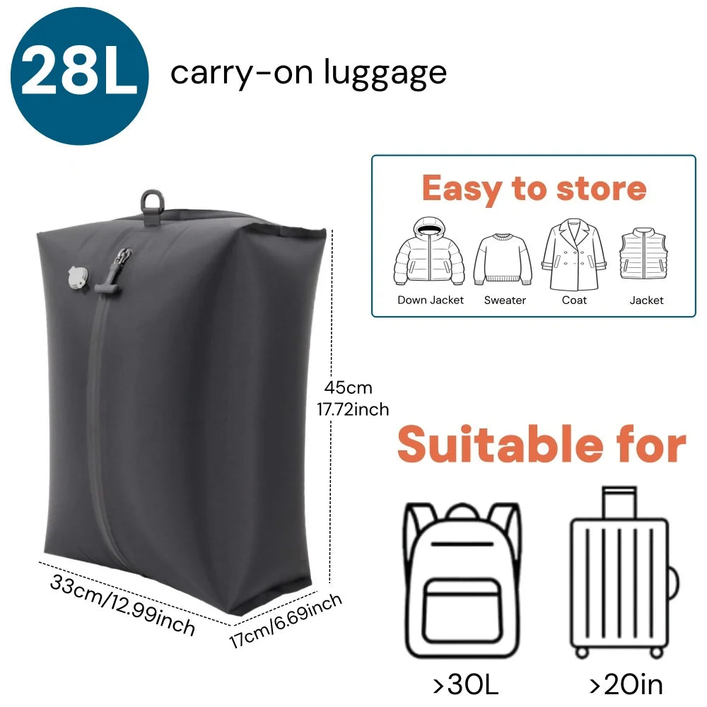 Vabena IP67 Waterproof Travel Vacuum Storage Bags - Compression Packing Cubes 17L/34L