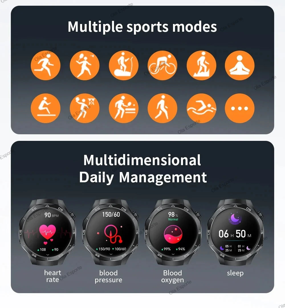Vabena Watch 5 Pro GPS NFC Smartwatch | AMOLED Display