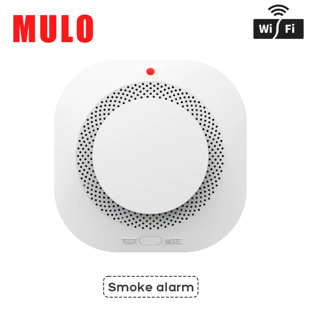ZigBee WiFi Smart Smoke Detector Alarm for Tuya Smart Life Home Security