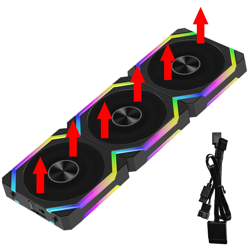 JUMPEAK CS120 ARGB 360mm Modular PWM Silent PC Cooling Fan Kit