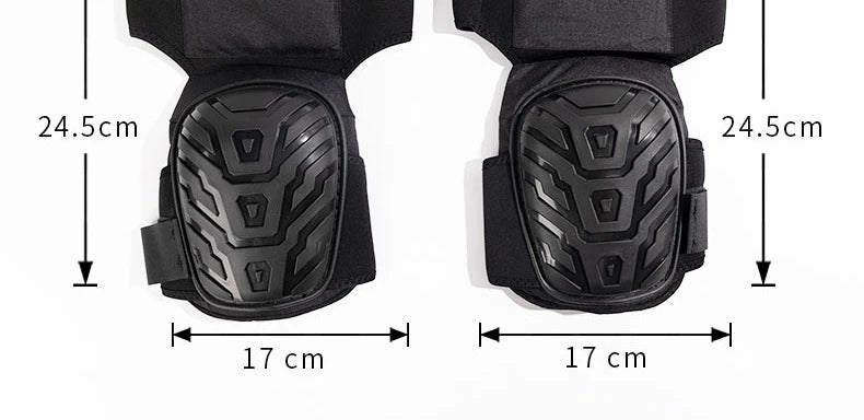 Professional Heavy Duty Gel Foam Knee Pads with Double Straps