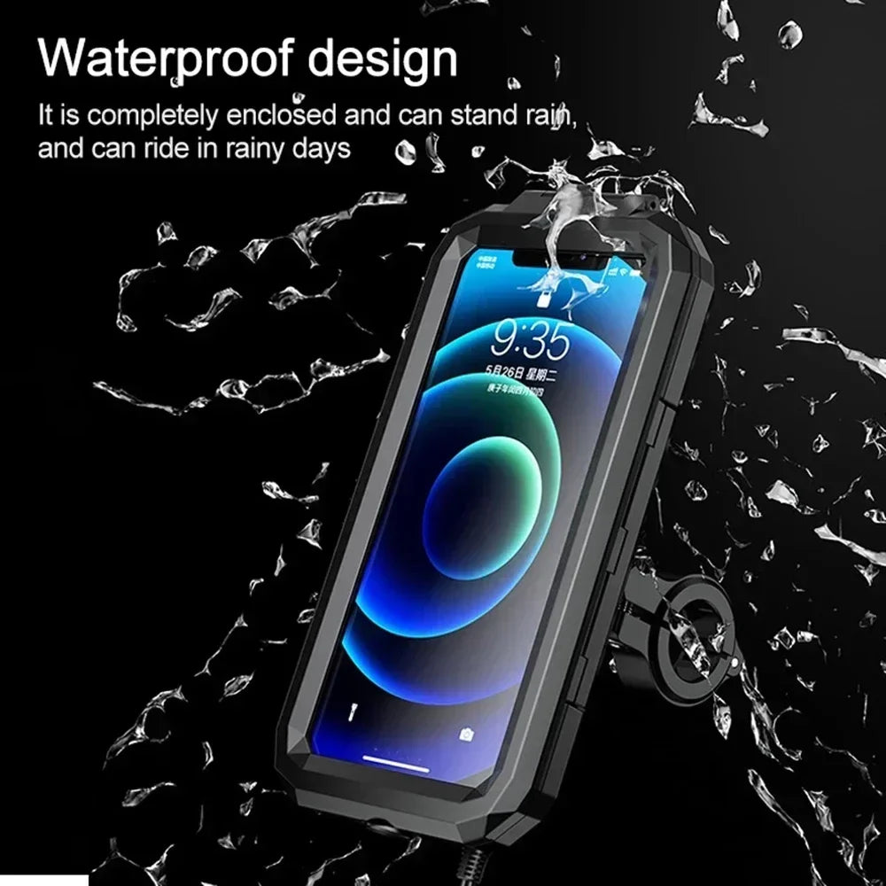 Motorcycle Wireless Charger Phone Mount - QC 3.0 Fast Charging Holder