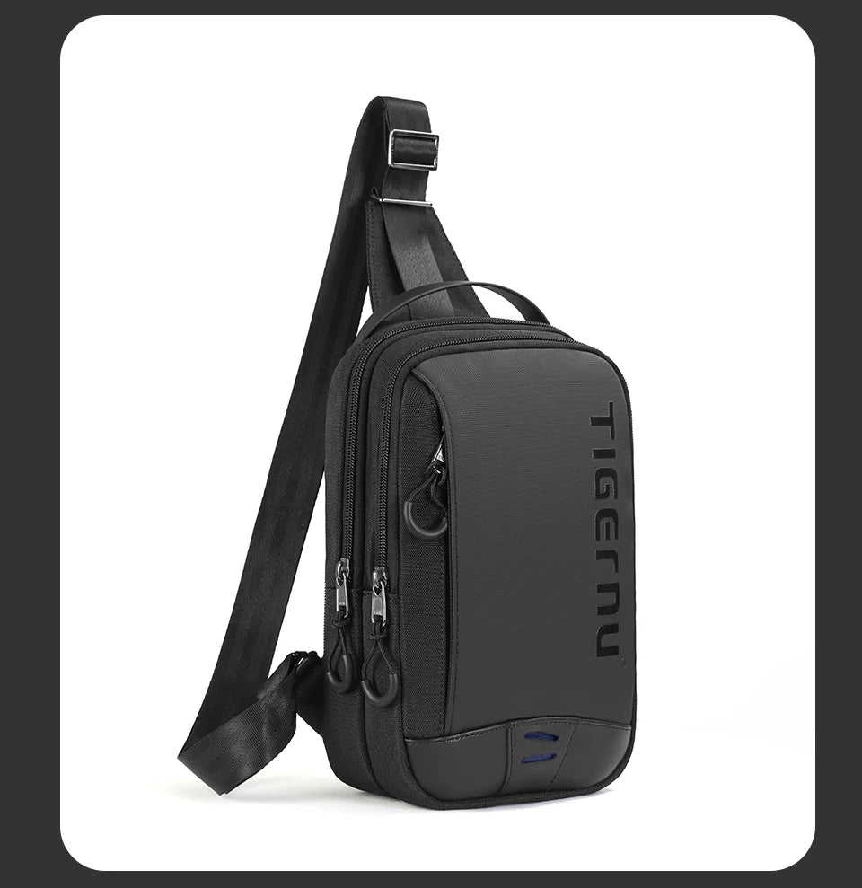 Tigernu Men's Chest Bag - Cool Shoulder & Crossbody for 9.7" iPad