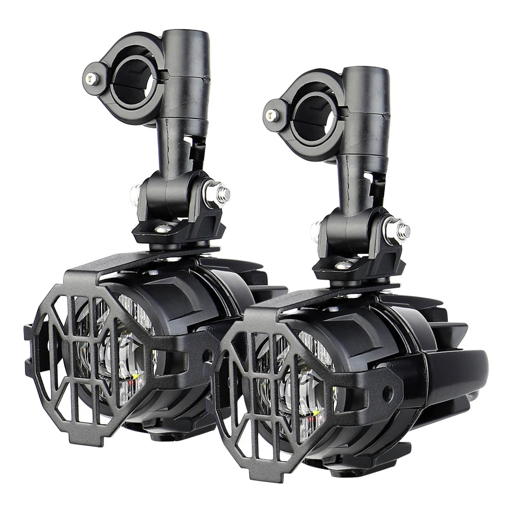 High-Performance Auxiliary LED Fog Lights for BMW R1200GS F800GS K1600 & Universal Motorcycles | 40W 6000K