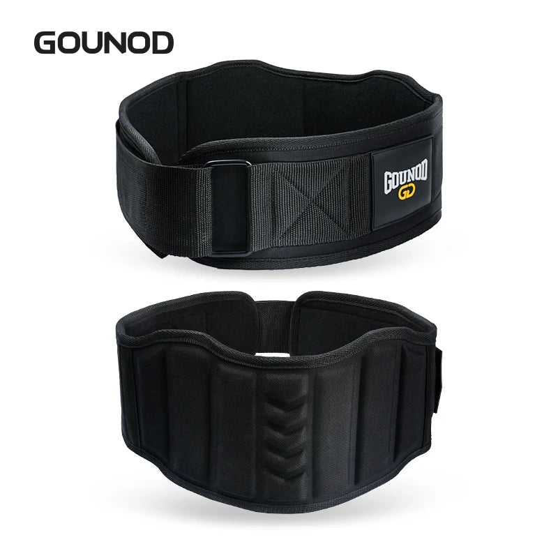 GOUNOD Weight Lifting Belt - Back Support for Gym, Squats, Deadlifts & Powerlifting