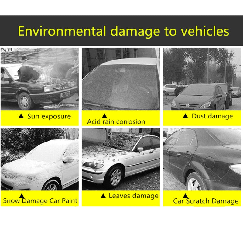 Vabena Universal Car Cover | All-Weather Outdoor Protection Snow Sun Dust Shield