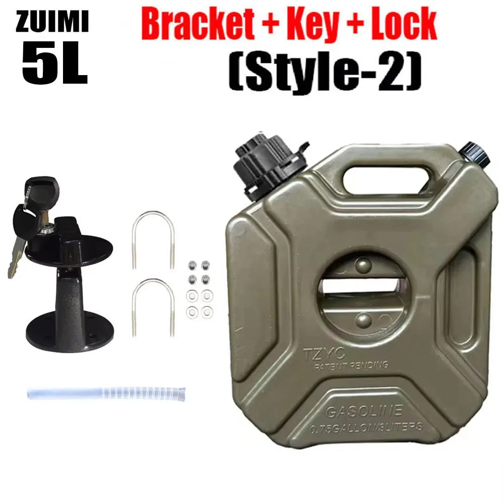 Motorcycle Fuel Tank 3/5L Child Lock Anti-static Jerry Can