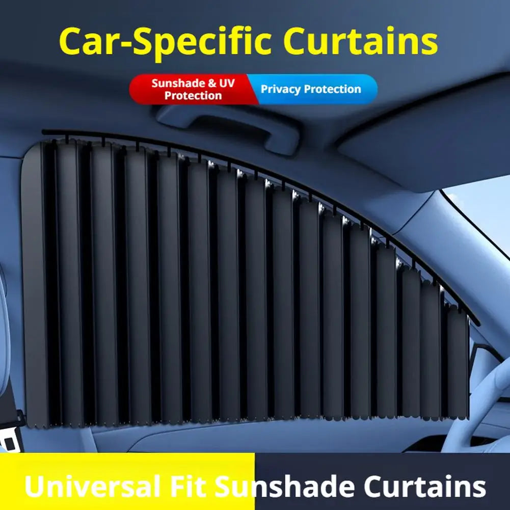 Car Window Sun Shade - Telescopic UV Heat Shield | 2/4 Pcs for Sedans & SUVs