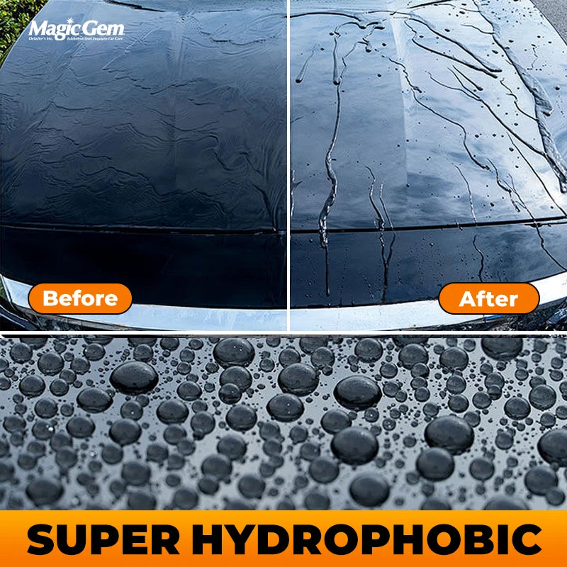 Magic Gem Car Ceramic Nano Coating - Hydrophobic Paint Protection & Polish