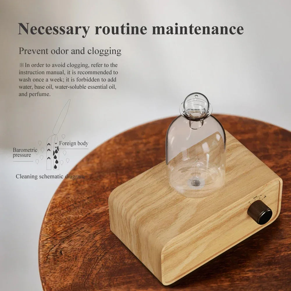 HAOYUNMA Rechargeable Waterless Nebulizing Essential Oil Diffuser