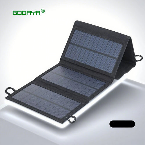 100W 4-Fold Portable Solar Panel - Fast USB Power Charger for Outdoors & Travel