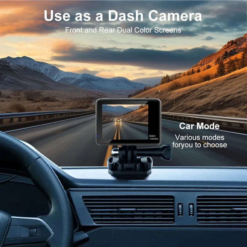 Sony IMX576 5K 4K 60FPS Waterproof 48MP Wi-Fi Action Camera for Adventure